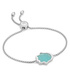 Sterling Silver Atlantis Hamsa Friendship Chain Bracelet - Amazonite - Monica Vinader