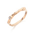 Rose Gold Vermeil Siren Band - White Topaz - Monica Vinader