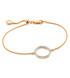 Gold Vermeil Riva Circle Diamond Bracelet - Diamond - Monica Vinader