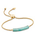 Gold Vermeil Linear Stone Bracelet - Amazonite - Monica Vinader