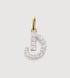 Gold Lab Grown Diamond Initial D Pendant Charm - Lab Grown Diamond - Monica Vinader