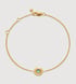 Gold Vermeil March Birthstone Chain Bracelet - Aquamarine - Monica Vinader