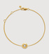 Gold Vermeil April Birthstone Chain Bracelet - Lab Grown Diamond - Monica Vinader