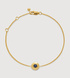 Gold Vermeil September Birthstone Chain Bracelet - Blue Sapphire - Monica Vinader