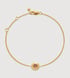 Gold Vermeil October Birthstone Chain Bracelet - Pink Tourmaline - Monica Vinader