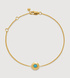 Gold Vermeil December Birthstone Chain Bracelet - Turquoise - Monica Vinader