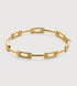 Gold Vermeil Signature Link Skinny Bangle - Monica Vinader