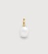 Gold Vermeil Nura Round Pearl Pendant Charm - Pearl - Monica Vinader