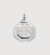 Sterling Silver Octagonal Pendant Charm - Monica Vinader
