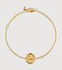 Gold Vermeil Initial Stamp A Chain Bracelet - Monica Vinader