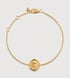 Gold Vermeil Initial Stamp C Chain Bracelet - Monica Vinader