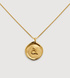 Gold Vermeil Initial Stamp A Necklace Adjustable 41-46cm/16-18' - Gold - Monica Vinader