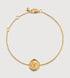 Gold Vermeil Initial Stamp Y Chain Bracelet - Gold - Monica Vinader