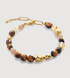 Gold Vermeil Rio Neutral Gemstone Beaded Bracelet - Tigers Eye - Monica Vinader