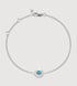 Sterling Silver December Birthstone Chain Bracelet - Turquoise - Monica Vinader