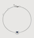 Sterling Silver September Birthstone Chain Bracelet - Blue Sapphire - Monica Vinader