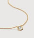 Gold Vermeil Lab Grown Diamond Solitaire Asscher Chain Necklace Adjustable 41-46cm/16-18' - Lab Grown Diamond - Monica Vinader