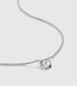 Sterling Silver Lab Grown Diamond Solitaire Asscher Chain Necklace Adjustable 41-46cm/16-18' - Lab Grown Diamond - Monica Vinader