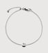 Sterling Silver Asscher Diamond Chain Bracelet - Lab Grown Diamond - Monica Vinader