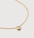 Gold Vermeil Lab Grown Diamond Solitaire Pear Chain Necklace Adjustable 41-46cm/16-18' - Lab Grown Diamond - Monica Vinader