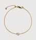 Gold Vermeil Pear Diamond Chain Bracelet - Lab Grown Diamond - Monica Vinader
