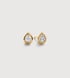 Gold Vermeil Pear Diamond Stud Earrings - Lab Grown Diamond - Monica Vinader