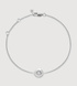 Sterling Silver April Birthstone Chain Bracelet - Lab Grown Diamond - Monica Vinader