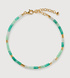 Gold Vermeil Delphi Multi Gemstone Beaded Bracelet - Green Onyx - Monica Vinader