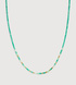 Gold Vermeil Delphi Multi Gemstone Beaded Necklace - Green Onyx - Monica Vinader
