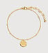 Gold Vermeil Siren Muse Disc Chain Bracelet - Monica Vinader