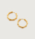 Gold Vermeil Siren Muse Ripple Small Hoop Earrings - Monica Vinader
