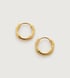 Gold Vermeil Siren Muse Huggie Earrings - Monica Vinader