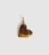 Gold Vermeil Heart Gemstone Pendant - Tigers Eye - Monica Vinader