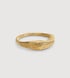 Gold Vermeil Antica Textured Stacking Ring - Monica Vinader