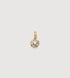 Gold Vermeil Solitaire Diamond Pendant - Lab Grown Diamond - Monica Vinader