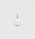 Gold Vermeil Round Pearl Pendant - Pearl - Monica Vinader