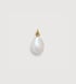 Gold Vermeil Baroque Pearl Pendant - Pearl - Monica Vinader