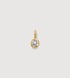 Gold Vermeil Pear Diamond Pendant - Lab Grown Diamond - Monica Vinader