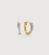 Gold Vermeil Riva Pavé Diamond Huggie Earrings - Lab Grown Diamond - Monica Vinader