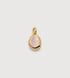 Gold Vermeil October Birthstone Locket - Rose Quartz - Monica Vinader