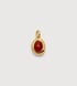 Gold Vermeil January Birthstone Locket - Red Onyx - Monica Vinader
