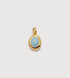 Gold Vermeil March Birthstone Locket - Aquamarine - Monica Vinader