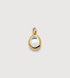 Gold Vermeil April Birthstone Locket - Rock Crystal - Monica Vinader