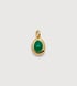 Gold Vermeil May Birthstone Locket - Green Onyx - Monica Vinader