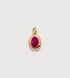 Gold Vermeil July Birthstone Locket - Pink Quartz - Monica Vinader