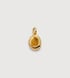 Gold Vermeil November Birthstone Locket - Citrine - Monica Vinader
