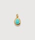 Gold Vermeil December Birthstone Locket - Turquoise - Monica Vinader
