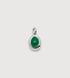 Sterling Silver May Birthstone Locket - Green Onyx - Monica Vinader