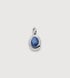 Sterling Silver September Birthstone Locket - Kyanite - Monica Vinader
