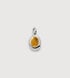 Sterling Silver November Birthstone Locket - Citrine - Monica Vinader